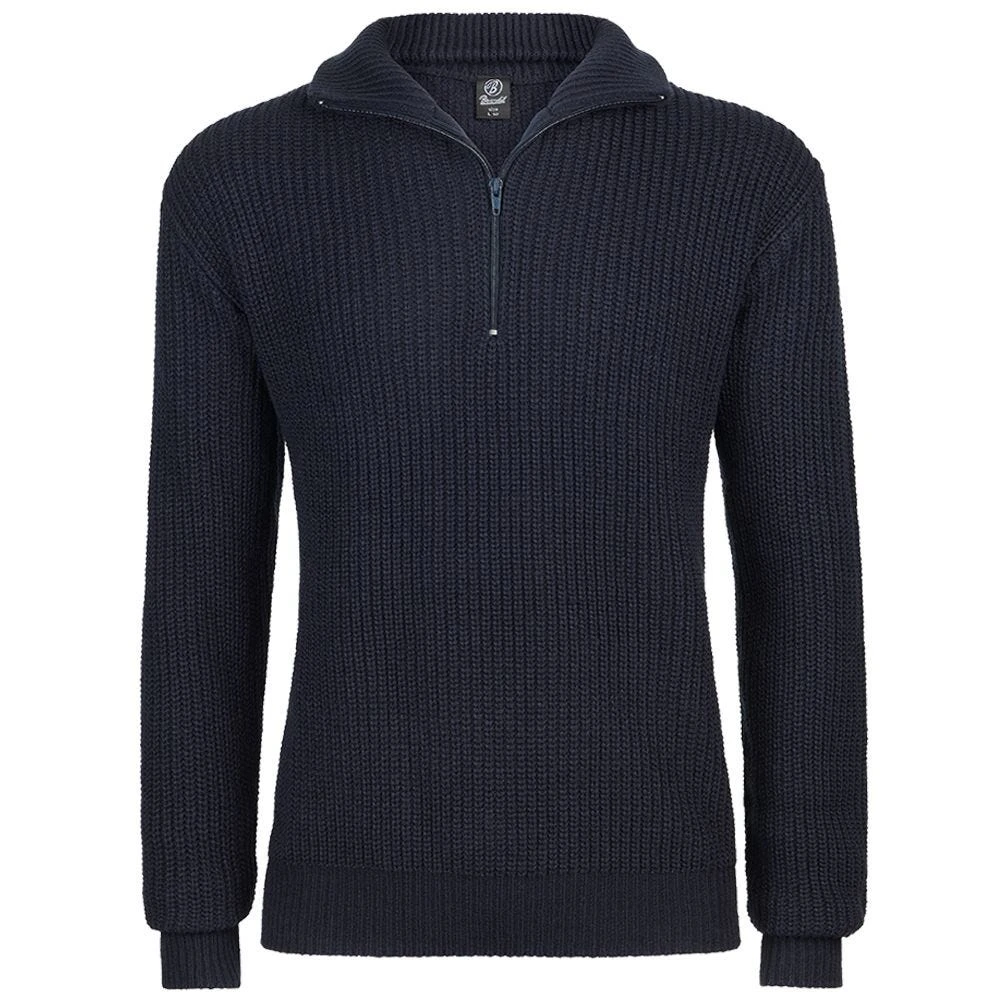 Brandit Marine Pullover Troyer Navy 1 Brandit Marine Pullover Troyer Navy
