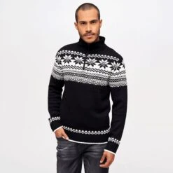 Brandit Troyer Norweger Pullover Black -Condo Clothing Shop 5029 2 Brandit Troyer Norweger Pullover Black 3 2