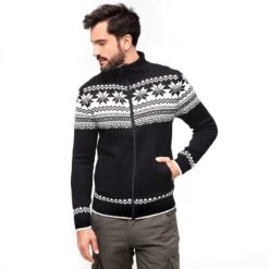 Brandit Cardigan Norweger Black -Condo Clothing Shop 5030 2 Brandit Cardigan Norweger Black 4 2