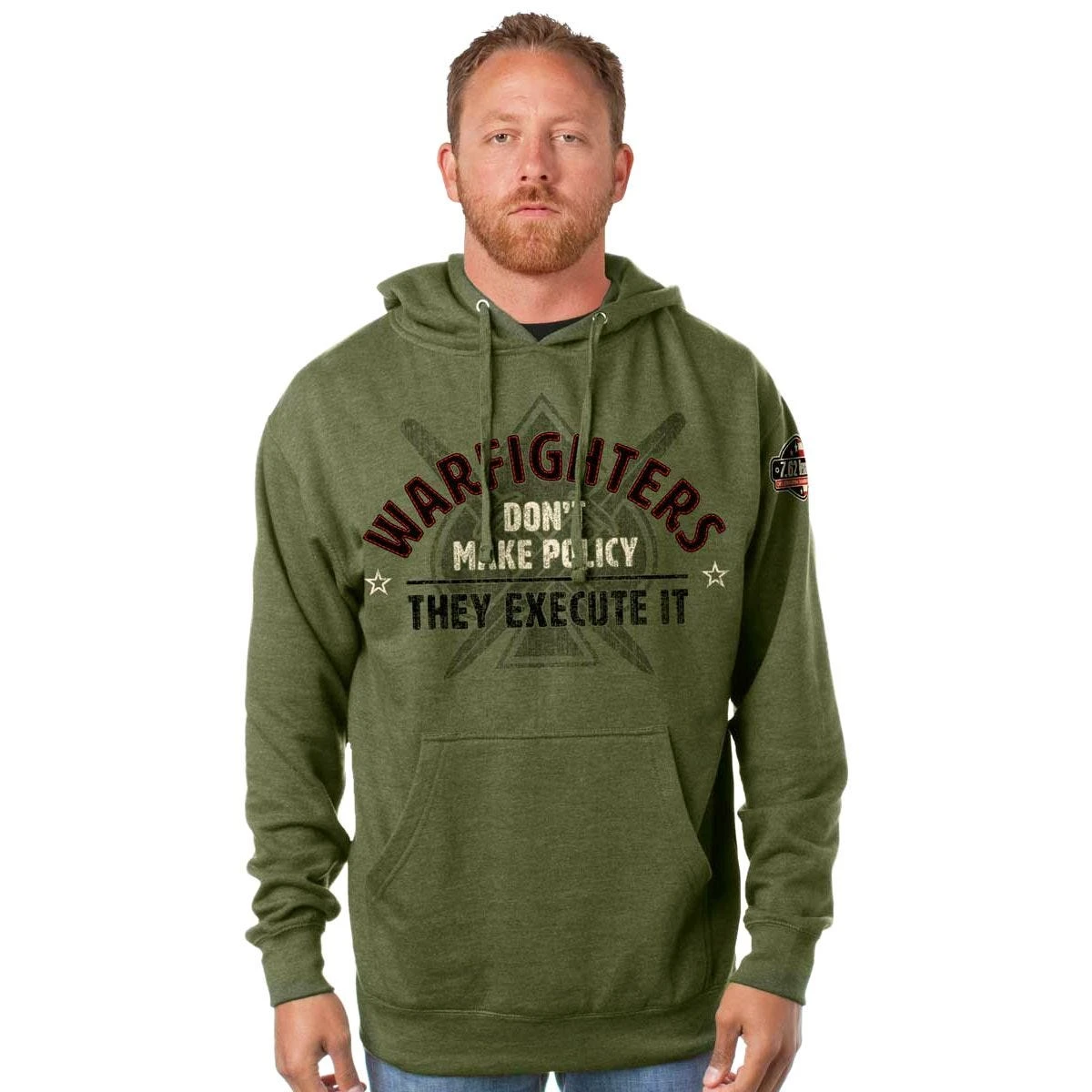 7.62 Design Warfighters Hoodie Heather Green 3 7.62 Design Warfighters Hoodie Heather Green - Image 3