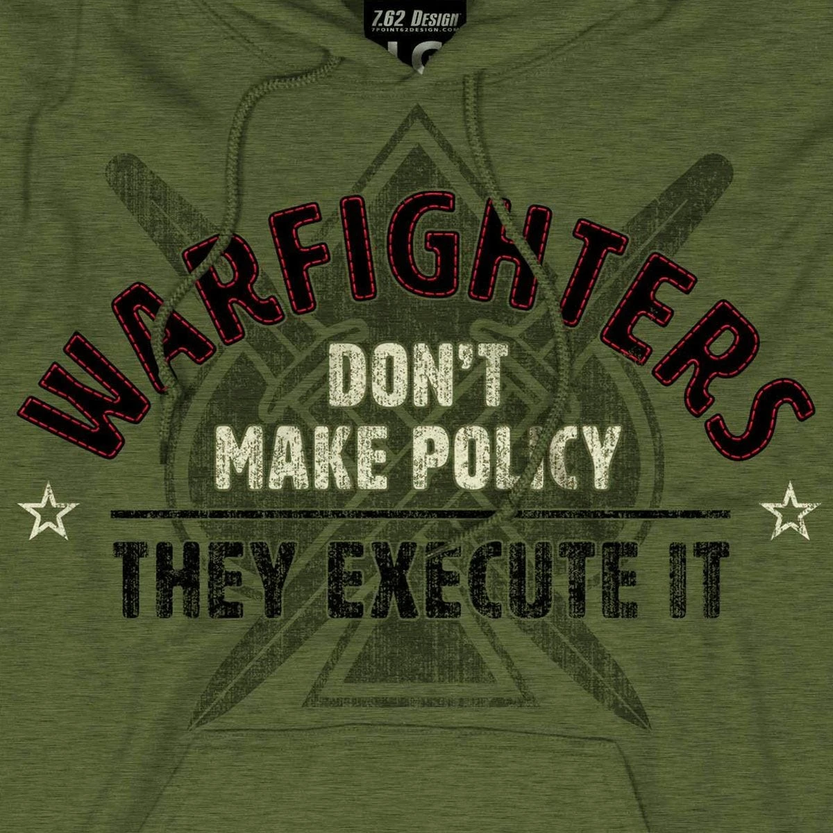 7.62 Design Warfighters Hoodie Heather Green 5 7.62 Design Warfighters Hoodie Heather Green - Image 5