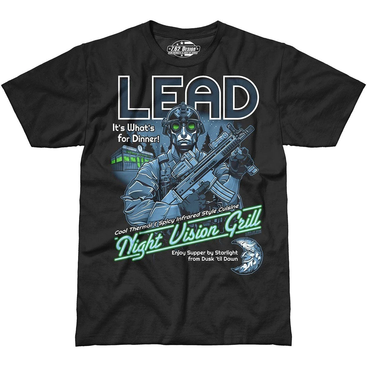 7.62 Design Lead It's What's For Dinner T-Shirt Black 1 7.62 Design Lead It's What's For Dinner T-Shirt Black