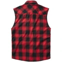 Condo Clothing Shop -Condo Clothing Shop Brandit Checkshirt Sleeveless Red Black 2 2