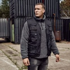 Brandit Hunting Vest Black -Condo Clothing Shop Brandit Hunting Vest Black 3 2