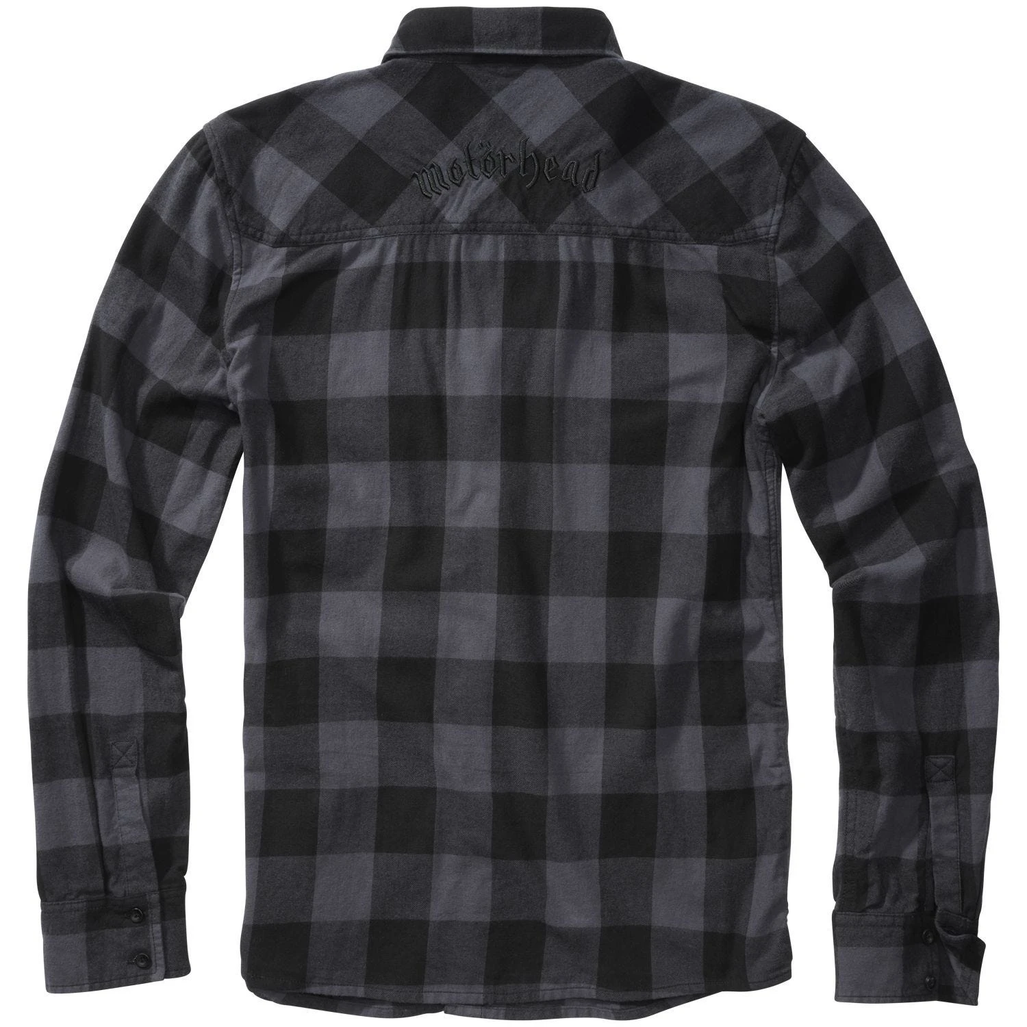 Brandit Motörhead Checkshirt Black-Gray 2 Brandit Motörhead Checkshirt Black-Gray - Image 2