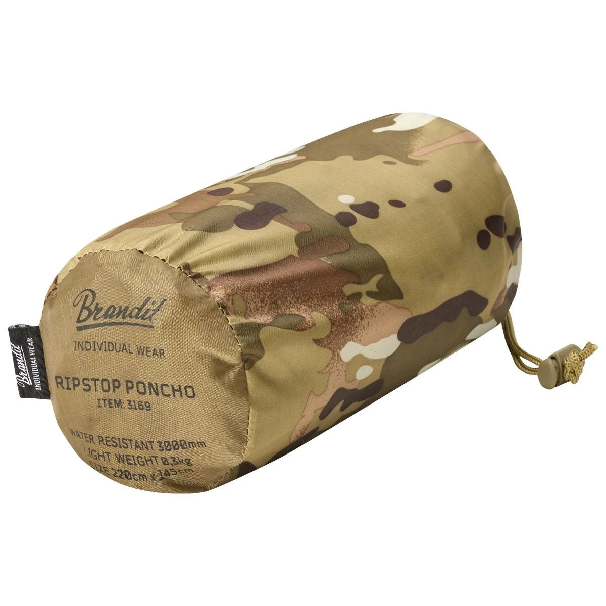 Brandit Ripstop Poncho Tactical Camo 2 Brandit Ripstop Poncho Tactical Camo - Image 2