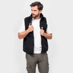 Brandit Teddyfleece Worker Vest Black