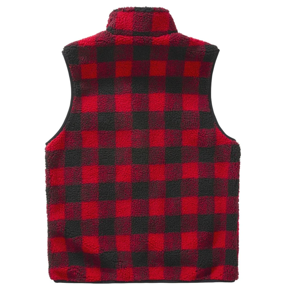 Brandit Teddyfleece Worker Vest Red/Black 2 Brandit Teddyfleece Worker Vest Red/Black - Image 2