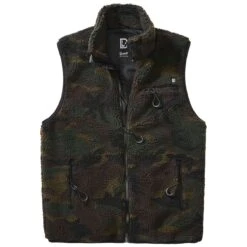 Brandit Teddyfleece Worker Vest Woodland -Condo Clothing Shop Brandit Teddyfleece Worker Vest Woodland 3 1200x1200 2