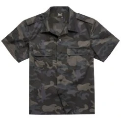 Brandit US Shirt Ripstop Short Sleeve Dark Camo