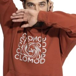 CLOMOD Hoodie "Twirl" Maroon Red -Condo Clothing Shop CLOMOD Hoodie Twirl Maroon Red 1200 2 2