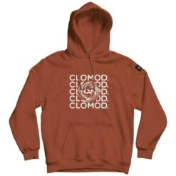 CLOMOD Hoodie "Twirl" Maroon Red
