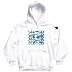 CLOMOD Hoodie "Twirl" White