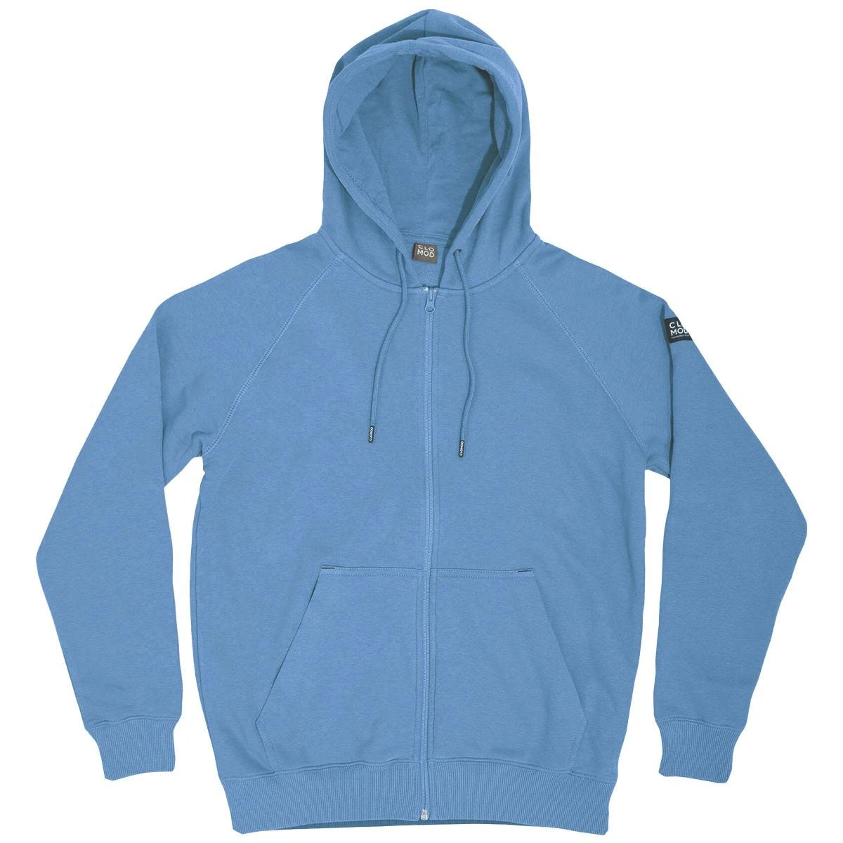 CLOMOD Hoodie Zip Sweater "Blank" Dawn Blue 1 CLOMOD Hoodie Zip Sweater "Blank" Dawn Blue