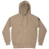 CLOMOD Hoodie Zip Sweater "Blank" Tan Brown