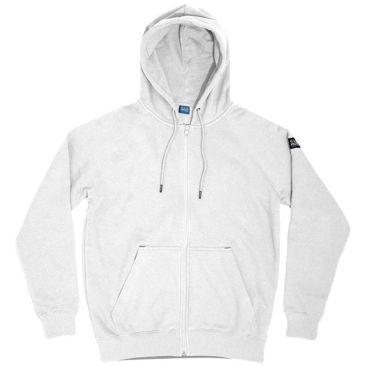 CLOMOD Hoodie Zip Sweater "Blank" White 1 CLOMOD Hoodie Zip Sweater "Blank" White