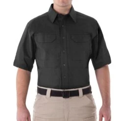 First Tactical Men's V2 Short Sleeve Tactical Shirt Black