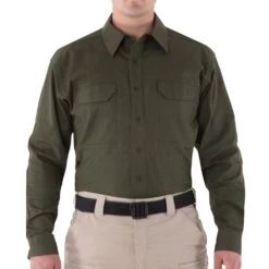 First Tactical Men's V2 Long Sleeve Tactical Shirt OD Green