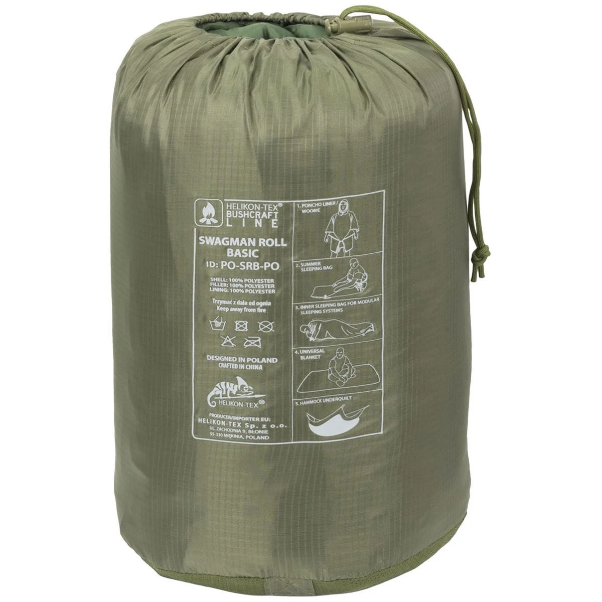Helikon Swagman Roll Basic Poncho Olive Green 7 Helikon Swagman Roll Basic Poncho Olive Green - Image 7