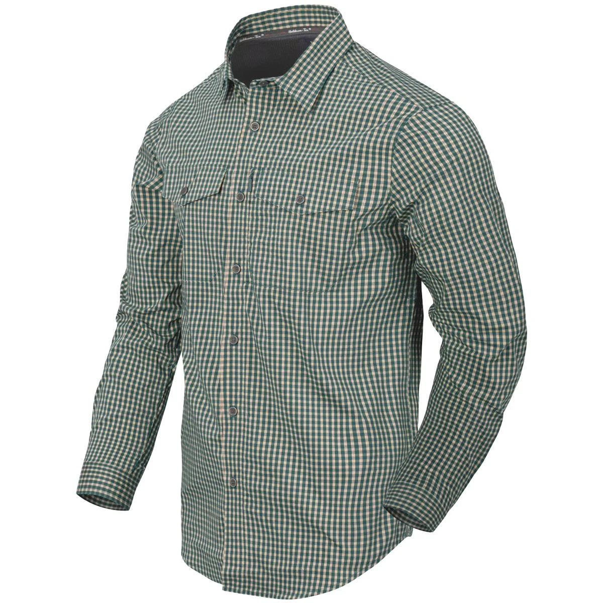 Helikon Covert Concealed Carry Shirt Savage Green Checkered 1 Helikon Covert Concealed Carry Shirt Savage Green Checkered