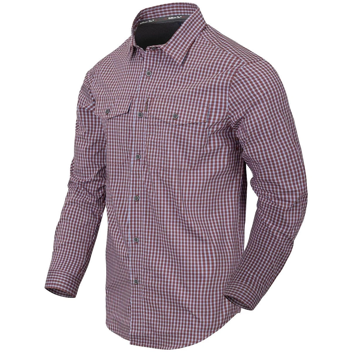 Helikon Covert Concealed Carry Shirt Scarlet Flame Checkered 1 Helikon Covert Concealed Carry Shirt Scarlet Flame Checkered