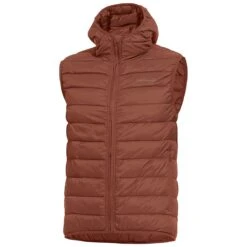 Pentagon Aurora Puffer Vest Maroon Red