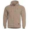 Pentagon Phaeton Zipped Hoodie Tan Brown