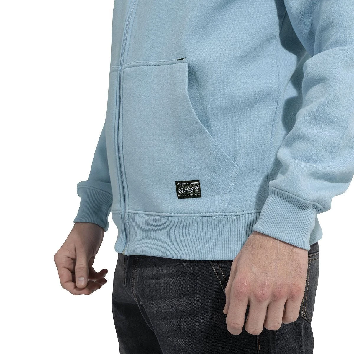 Pentagon Phaeton Zipped Hoodie Lagoon Blue 4 Pentagon Phaeton Zipped Hoodie Lagoon Blue - Image 4