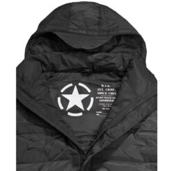 MFH Lined Vest With A Detachable Hood Black -Condo Clothing Shop MFH 04155 Vest Lined Detachable Hood black 003