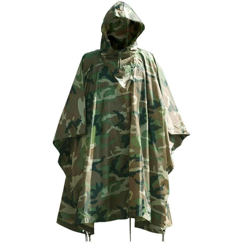 Mil-Tec Waterproof Poncho Ripstop Woodland 1 Mil-Tec Waterproof Poncho Ripstop Woodland