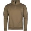 Mil-Tec Tactical Sweatshirt With Zipper Dark Coyote
