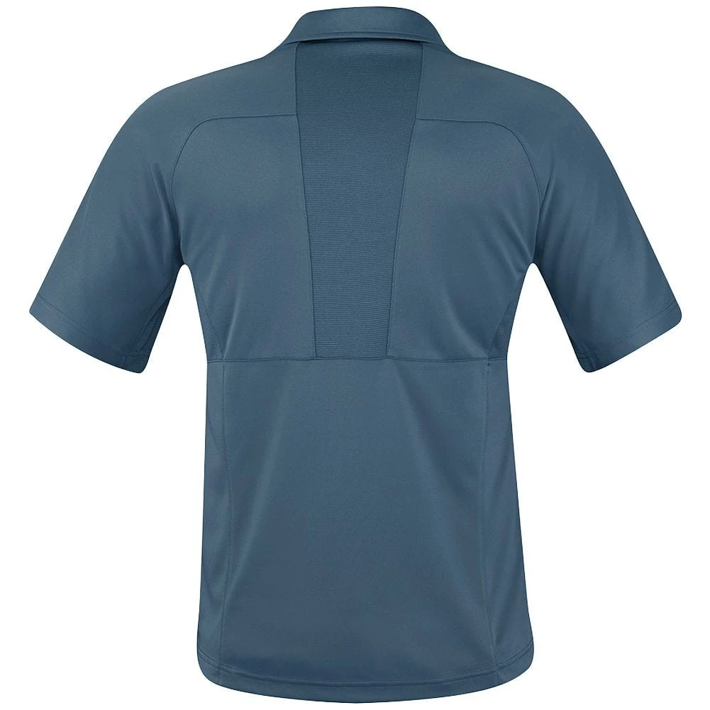 Propper Men's HLX Polo Short Sleeve Steel Blue 3 Propper Men's HLX Polo Short Sleeve Steel Blue - Image 3