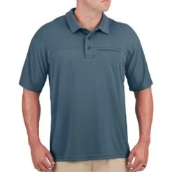 Propper Men's HLX Polo Short Sleeve Steel Blue
