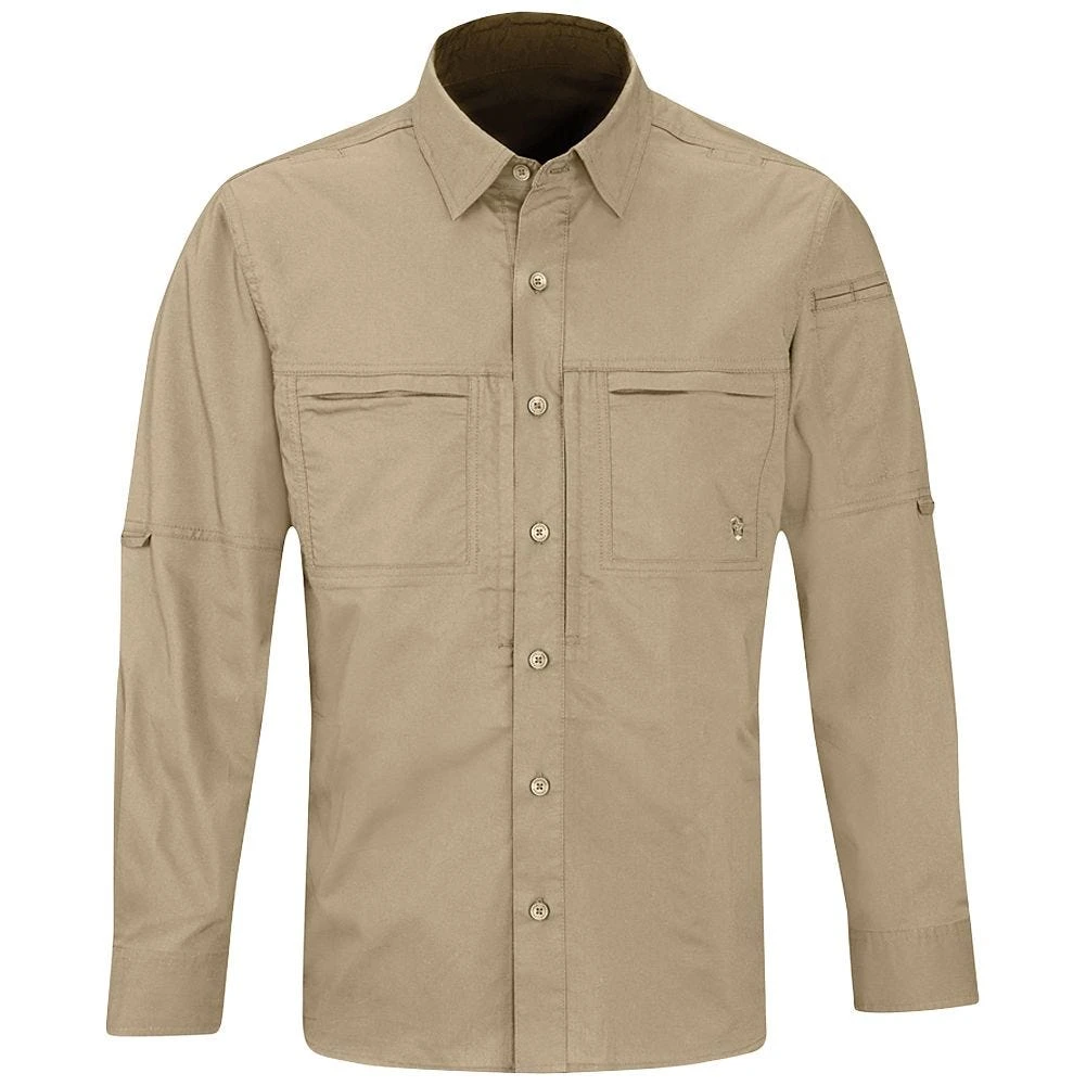 Propper Men's HLX Shirt Long Sleeve Khaki 1 Propper Men's HLX Shirt Long Sleeve Khaki