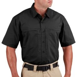 Propper Men's HLX Shirt Short Sleeve Black -Condo Clothing Shop Propper HLX Shirt SS Black 3 1001x1001