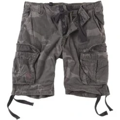 Surplus Airborne Vintage Shorts Washed Black Camo