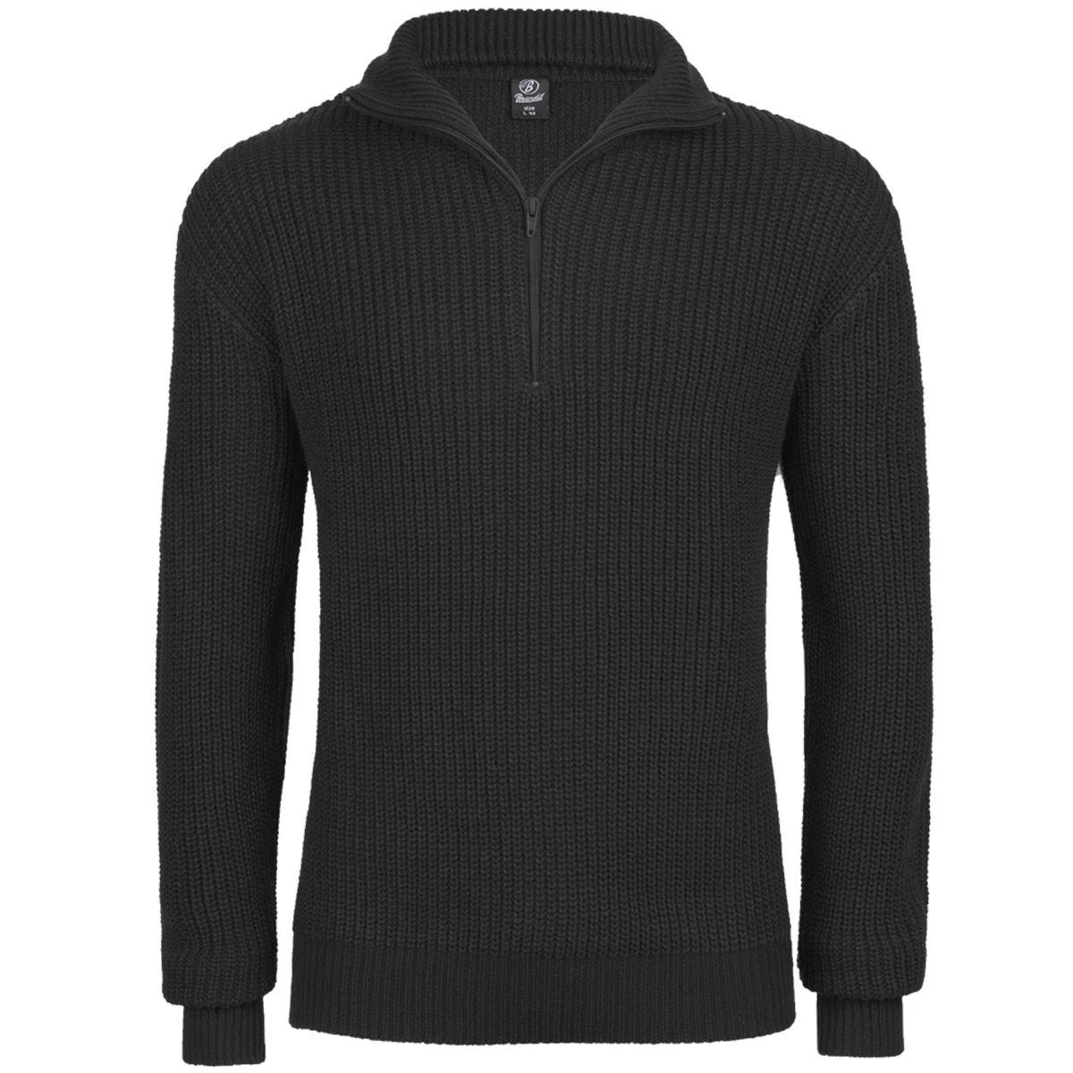 Brandit Marine Pullover Troyer Black 1 Brandit Marine Pullover Troyer Black