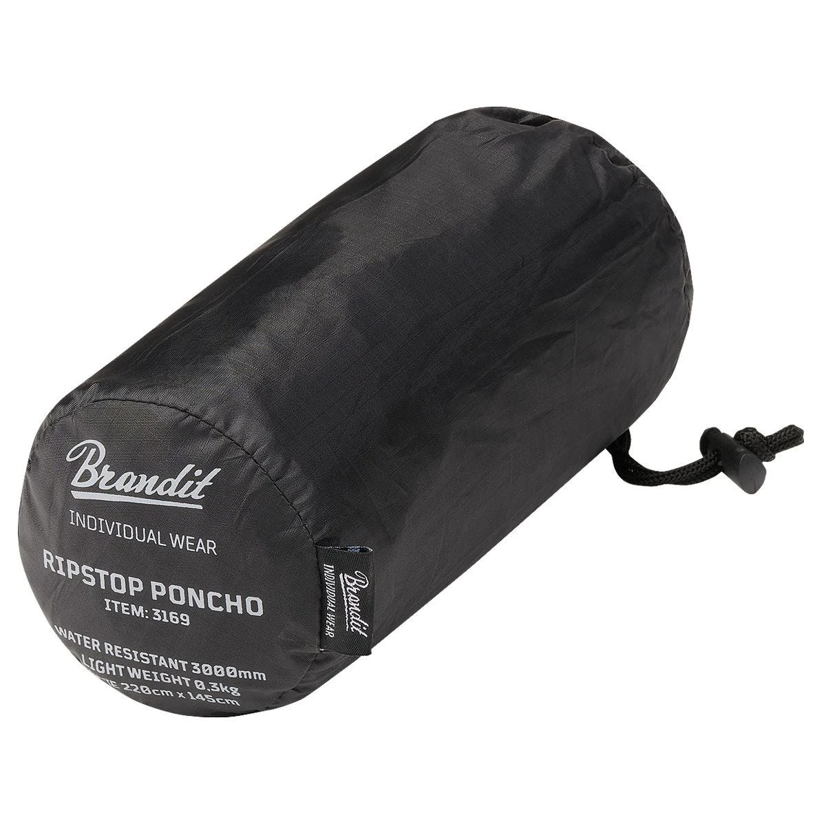 Brandit Ripstop Poncho Black 2 Brandit Ripstop Poncho Black - Image 2