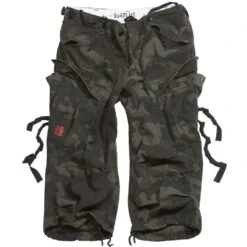 Surplus Engineer Vintage 3/4 Shorts Black Camo