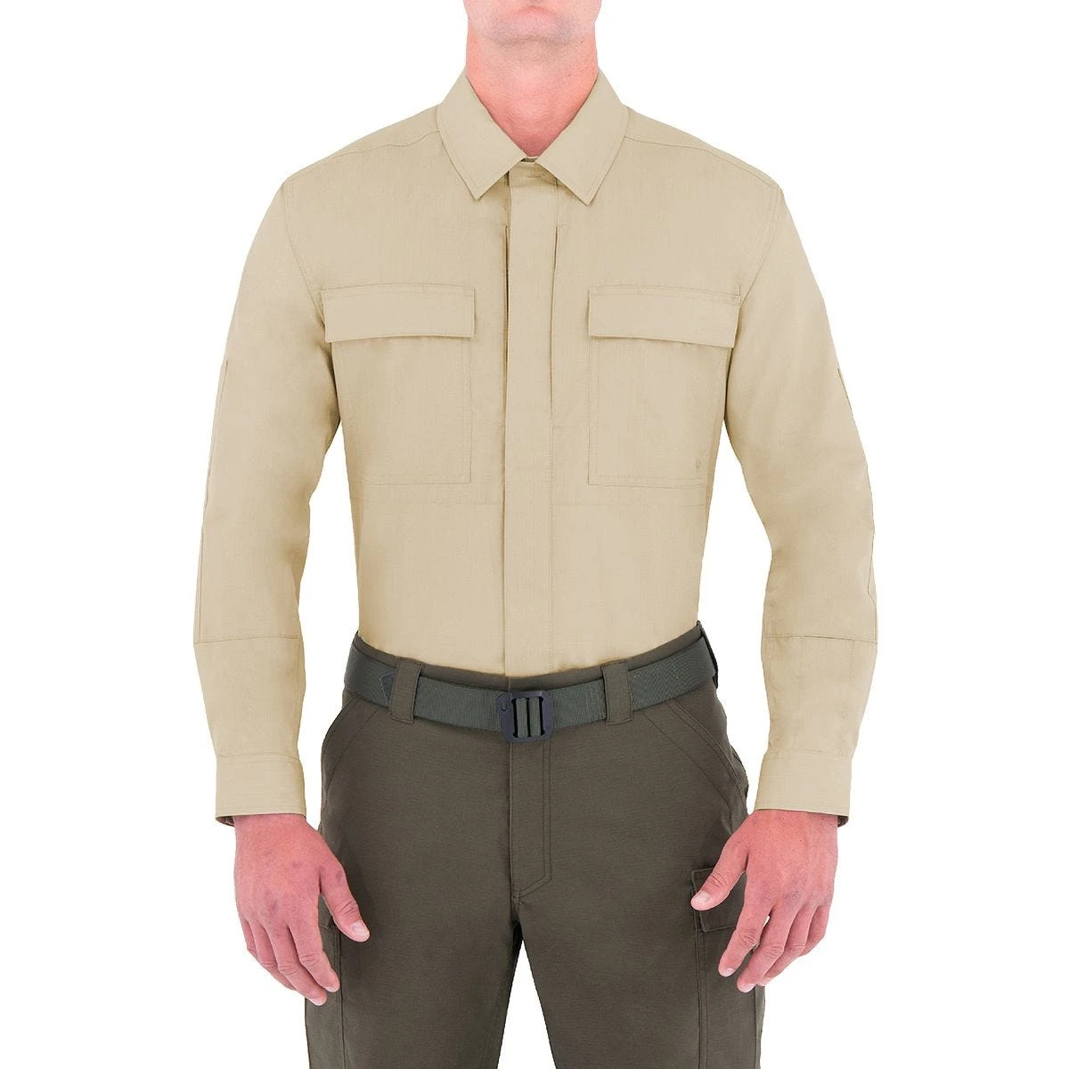 First Tactical Men's Specialist Long Sleeve BDU Shirt Khaki 2 First Tactical Men's Specialist Long Sleeve BDU Shirt Khaki - Image 2