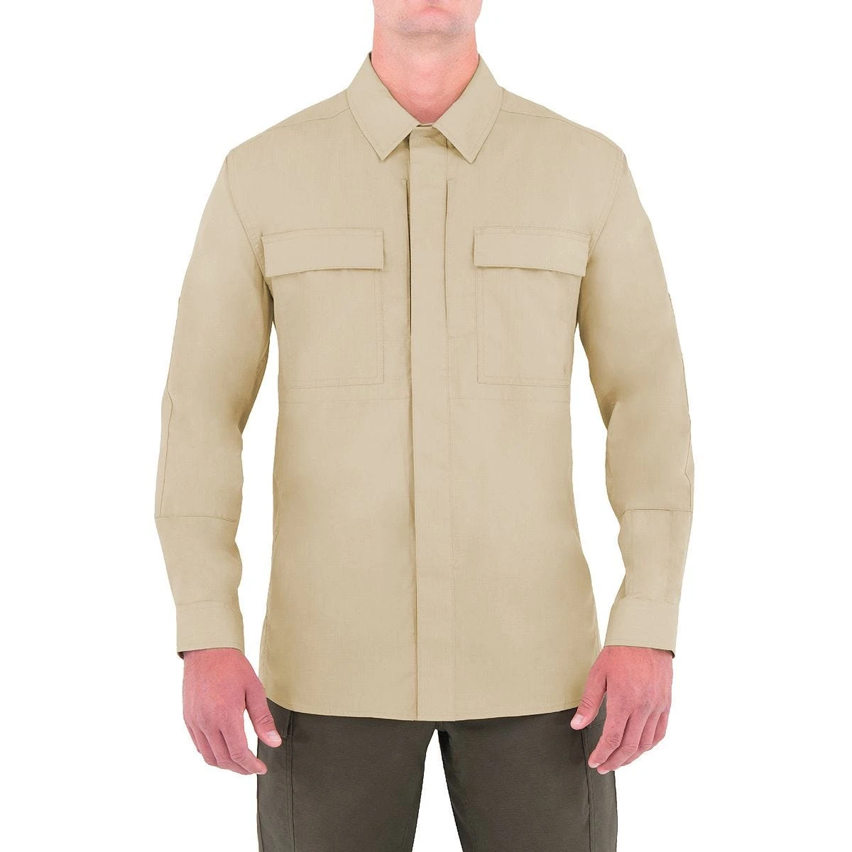 First Tactical Men's Specialist Long Sleeve BDU Shirt Khaki 4 First Tactical Men's Specialist Long Sleeve BDU Shirt Khaki - Image 4
