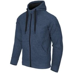 Helikon Covert Tactical Hoodie Full Zip Melange Blue