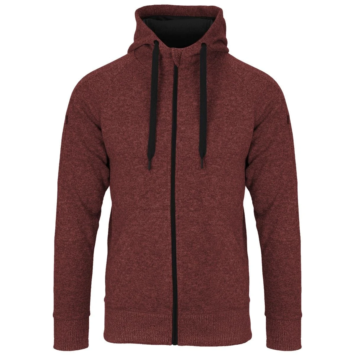 Helikon Covert Tactical Hoodie Full Zip Melange Red 2 Helikon Covert Tactical Hoodie Full Zip Melange Red - Image 2