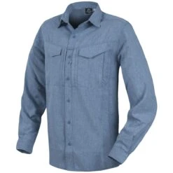 Helikon Defender Mk2 Gentleman Long Sleeve Shirt Melange Blue