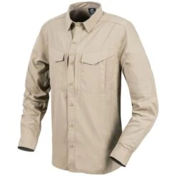 Helikon Defender Mk2 Tropical Shirt Long Sleeve Silver Mink