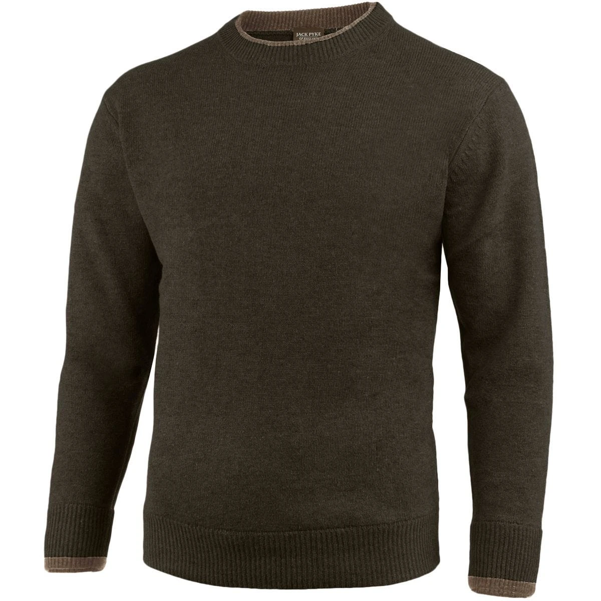 Jack Pyke Ashcombe Crew Neck Pullover Dark Olive 1 Jack Pyke Ashcombe Crew Neck Pullover Dark Olive