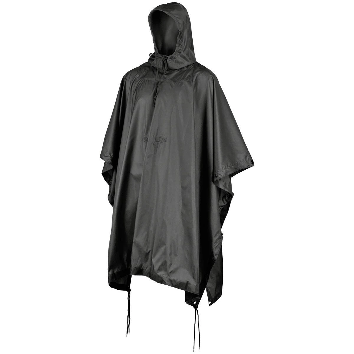 MFH US Poncho Ripstop Black 1 MFH US Poncho Ripstop Black
