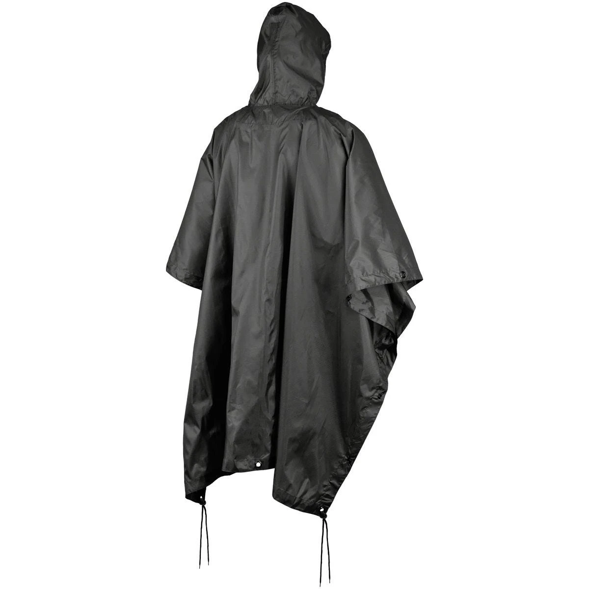 MFH US Poncho Ripstop Black 2 MFH US Poncho Ripstop Black - Image 2