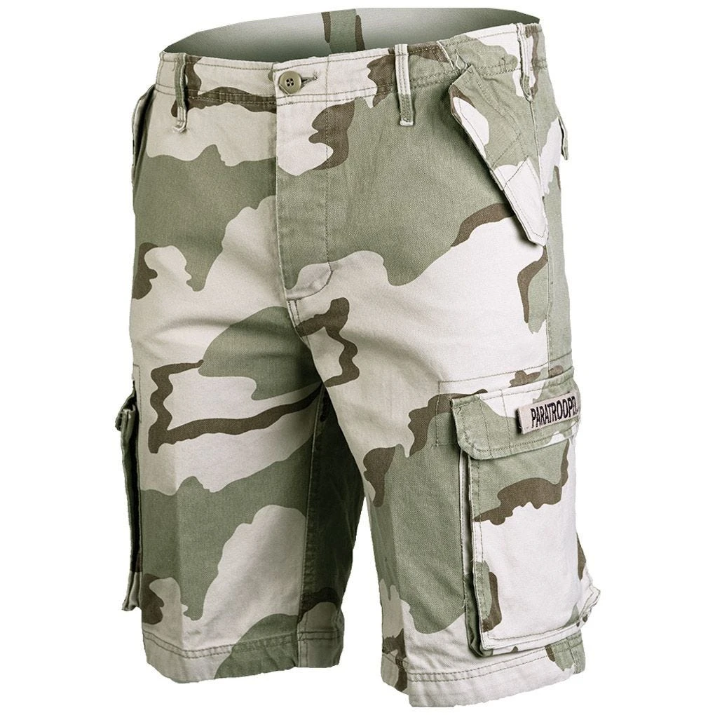 Mil-Tec Paratrooper Cargo Shorts Prewashed 3-Color Desert 1 Mil-Tec Paratrooper Cargo Shorts Prewashed 3-Color Desert