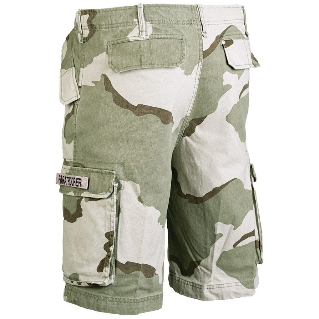 Mil-Tec Paratrooper Cargo Shorts Prewashed 3-Color Desert 2 Mil-Tec Paratrooper Cargo Shorts Prewashed 3-Color Desert - Image 2